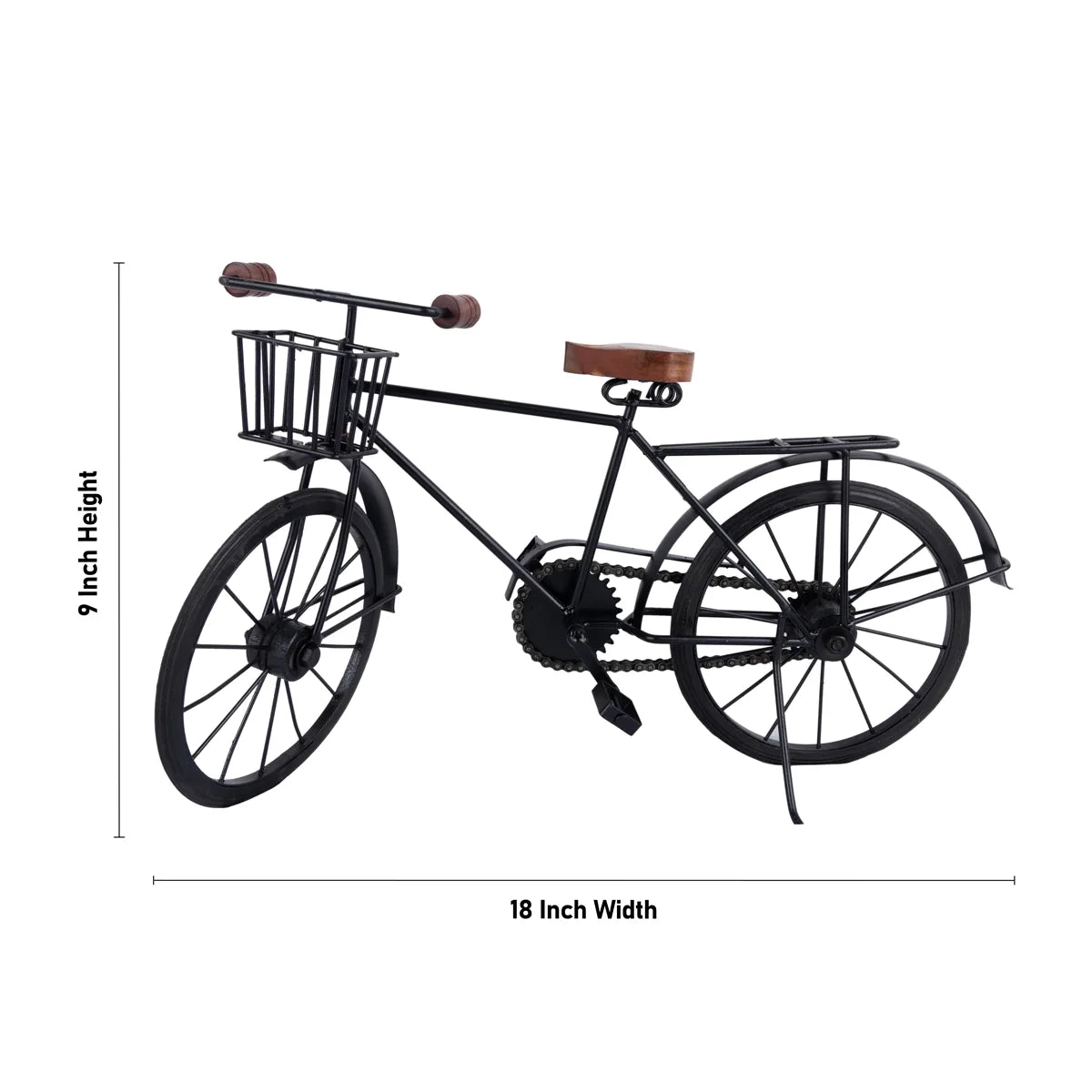 Miniature Bicycle - 9 x 18 Inches | Decorative Showpiece/ Cycle Miniature for Home Decor